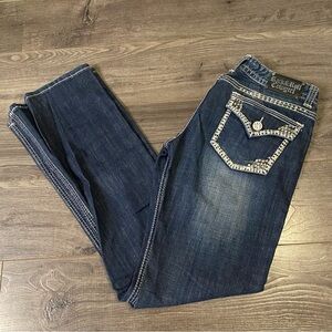 Rock & Roll Cowgirl jeans 29/34 western wear Blingy rodeo denim